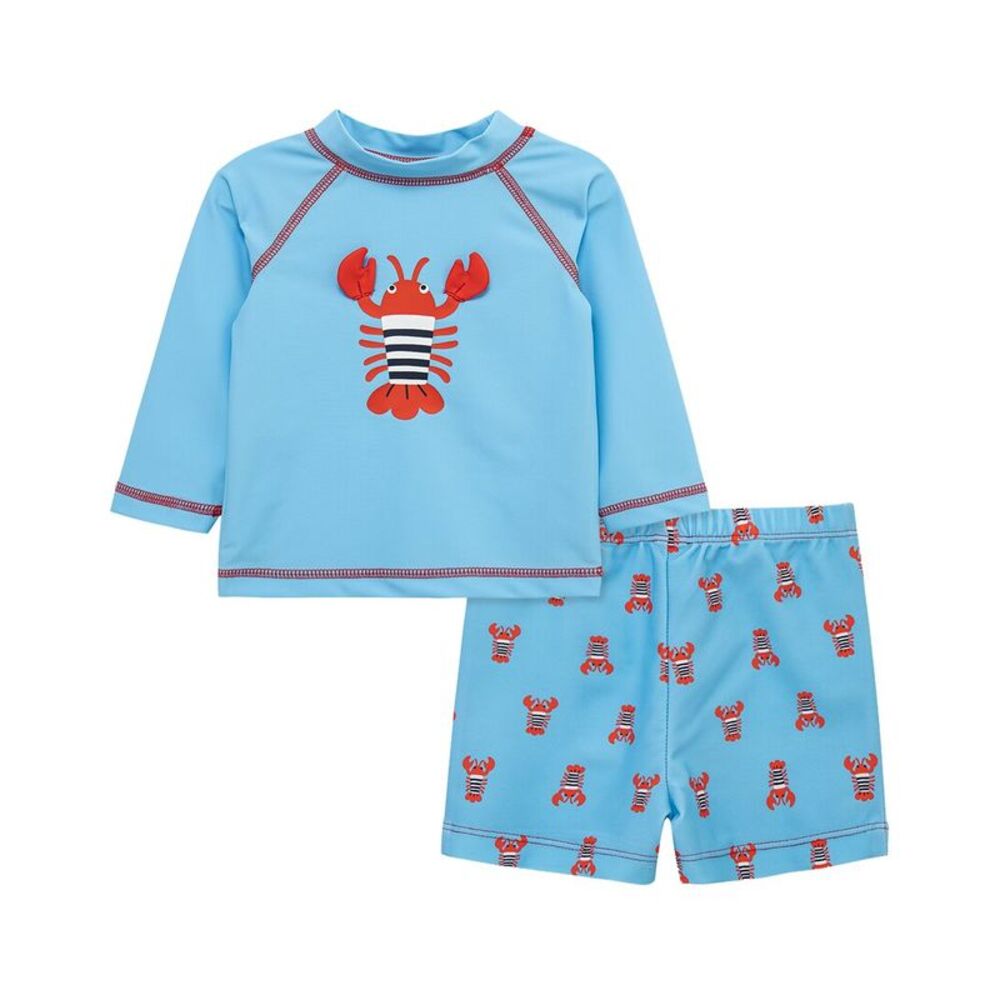 Little Me Boys  Lobster Rashguard Set